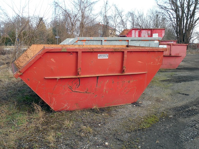 bouwafval container